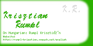 krisztian rumpl business card